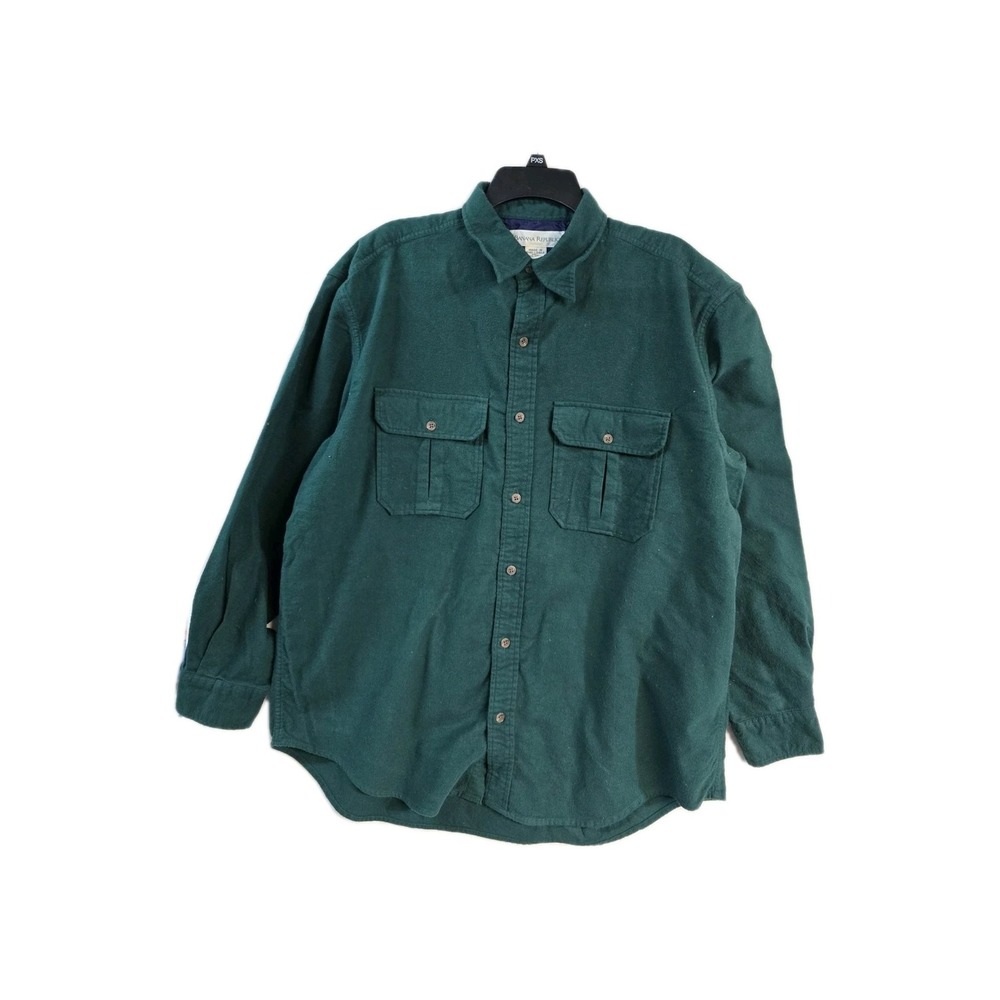 Vintage Y2K Men's Banana Republic Button Up Shirt Green L
